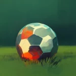 фотография футбольного мяча на траве