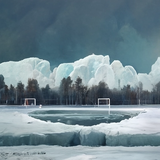 картина стадион во льду